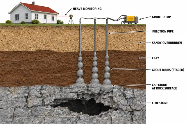 Sinkhole Grouting Monitoring